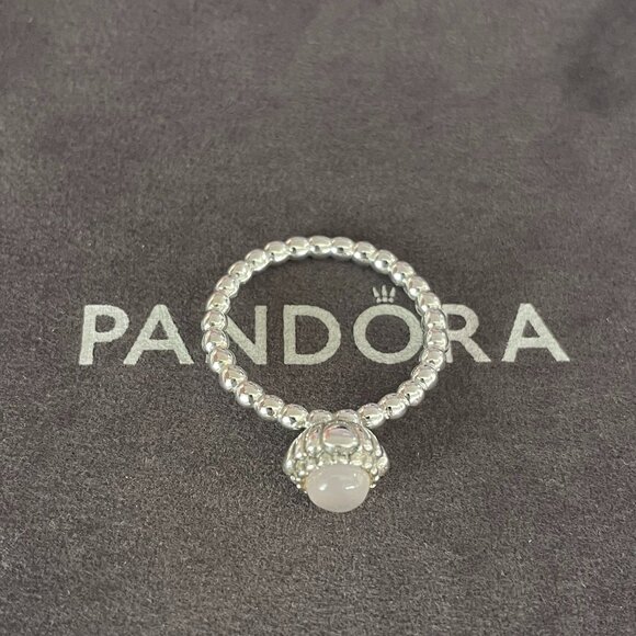 Pandora October Light purple Birthstone Ring - Picture 1 of 5